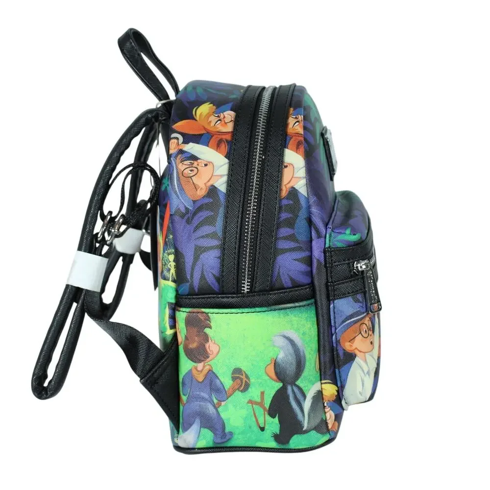 Loungefly Heart Logo Peter Pan Lost Boys Mini Backpack • 2018 • NWT • Rare